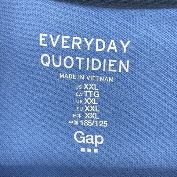 Gap Everyday Polo Light Blue XXL NWT🔖 - Picture 5 of 7